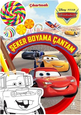 Disney Pixar Arabalar - Şeker Boyama Çantam - Çıkartmalı