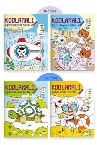 Kodlamalı Eğitici Boyama Kitabı 4-6 Yaş (4 Kitap Takım)