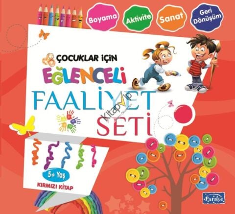Eğlenceli Faaliyet Seti - Kırmızı Kitap - 5+ Yaş