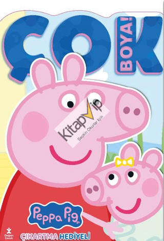 Peppa Pig ve Evie - Çok Boya! Çıkartmalı Dev Boyama Kitabı