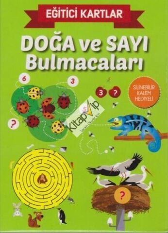Eğitici Kartlar Doğa ve Sayı Bulmacaları