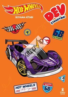 Hot Wheels - Dev Çıkartmalı Boyama Kitabı