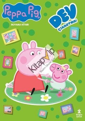 Peppa Pig - Dev Çıkartmalı Boyama Kitabı