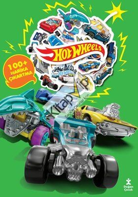 Hot Wheels Boyama Kitabı Çıkartma Bombası 100 + Harika Çıkartma