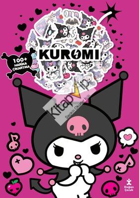 Kuromi Boyama Kitabı Çıkartma Bombası 100 + Harika Çıkartma